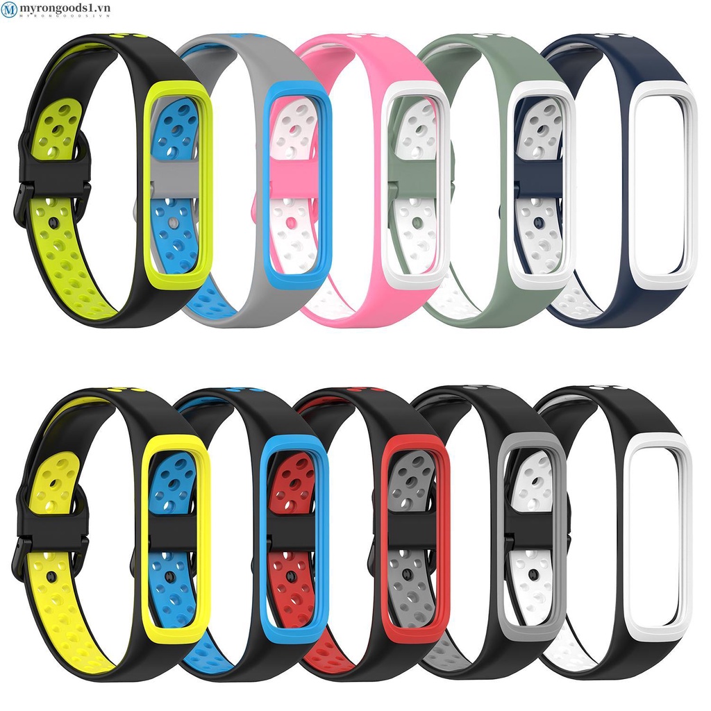 Dây Đeo Thay Thế Chất Liệu Silicon Màu Trơn Cho Samsung Galaxy Fit 2 SM-R220