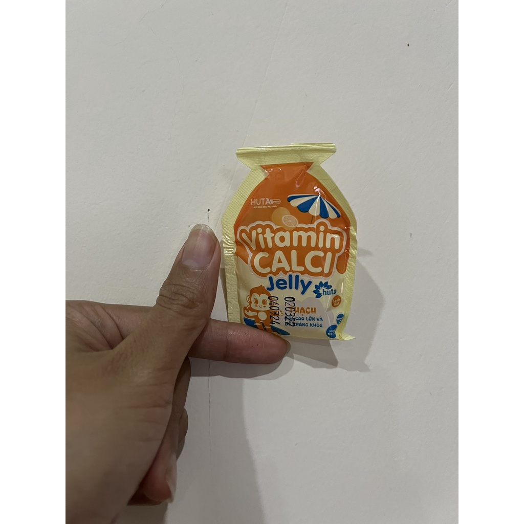 Thạch CANXI VITAMIN giúp bé cao lớn & tăng đề kháng vị cam ngọt dịu hộp 20 gói