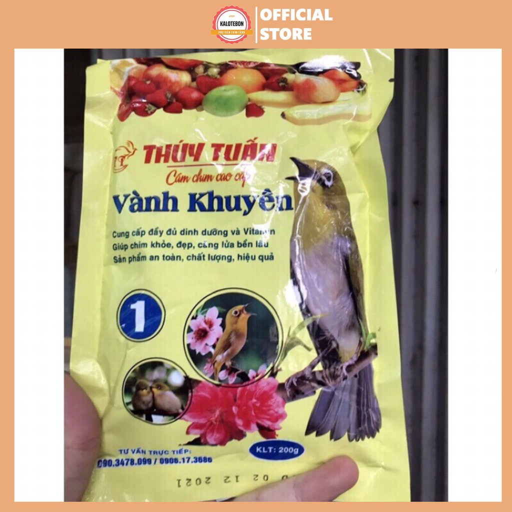 Cám chim vành khuyên Thúy Tuấn số 1 cao cấp chất lượng giá rẻ 100gram Phụ Kiện KaLoTeBon