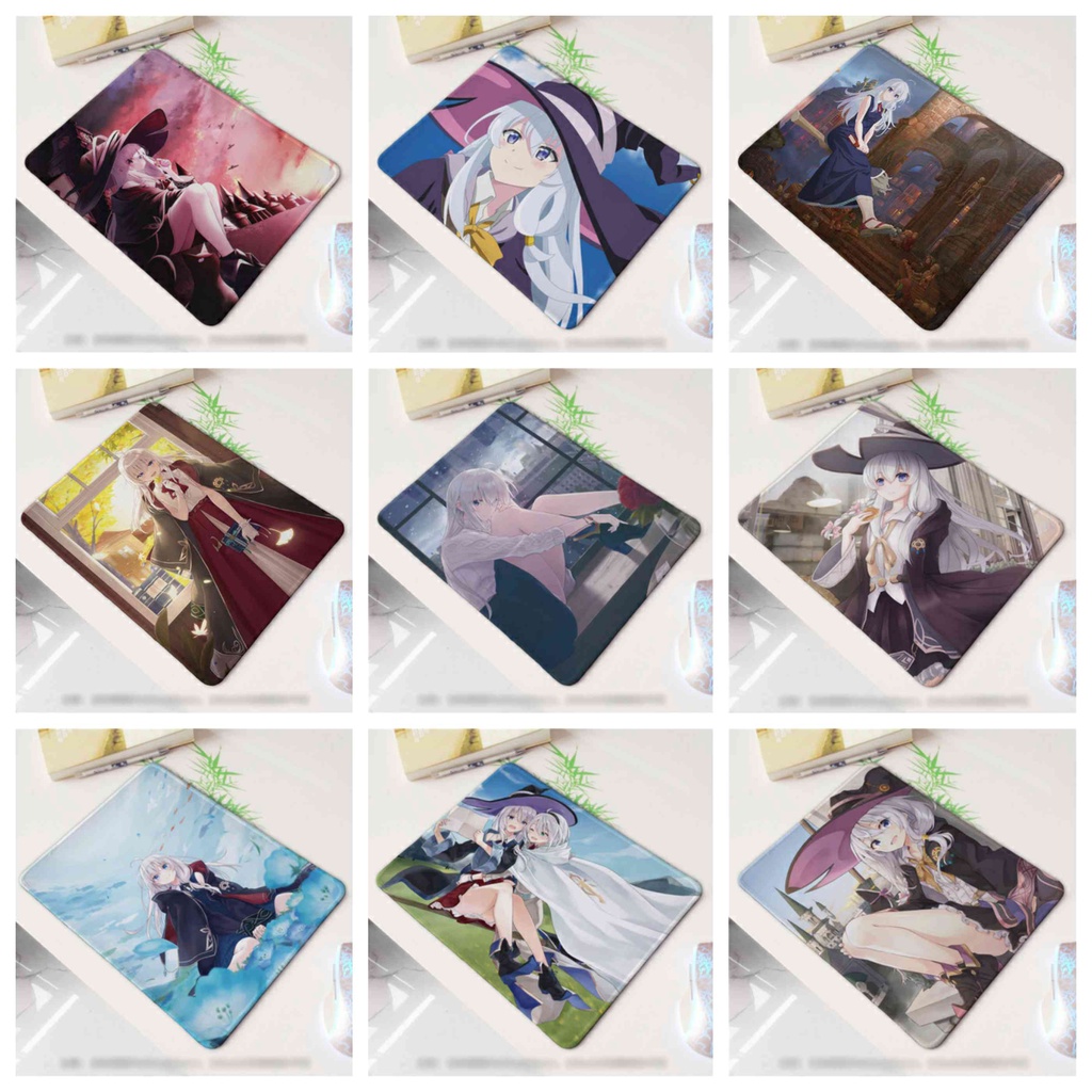 (nhiều mẫu) Miếng lót chuột IN HÌNH Majo no Tabitabi HÀNH TRÌNH CỦA ELAINA anime kê di chuột chibi tiện lợi xinh xắn
