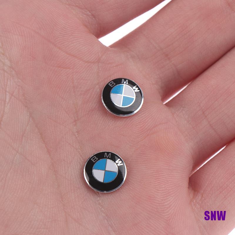 Set 2 Logo Dán Trang Trí Chìa Khóa Xe Hơi Bmw 11 mm