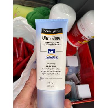 Kem Chống Nắng Mặt và Cơ Thể Neutrogena Ultra Sheer Dry-Touch Sunscreen Lotion SPF 50+ 85ml