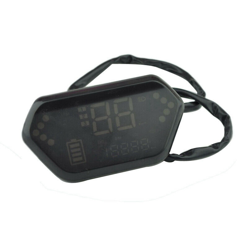 Đồng Hồ Đo Tốc Độ 48V / 60V Màn Hình LCD Kỹ Thuật Số Cho Xe Máy Điện