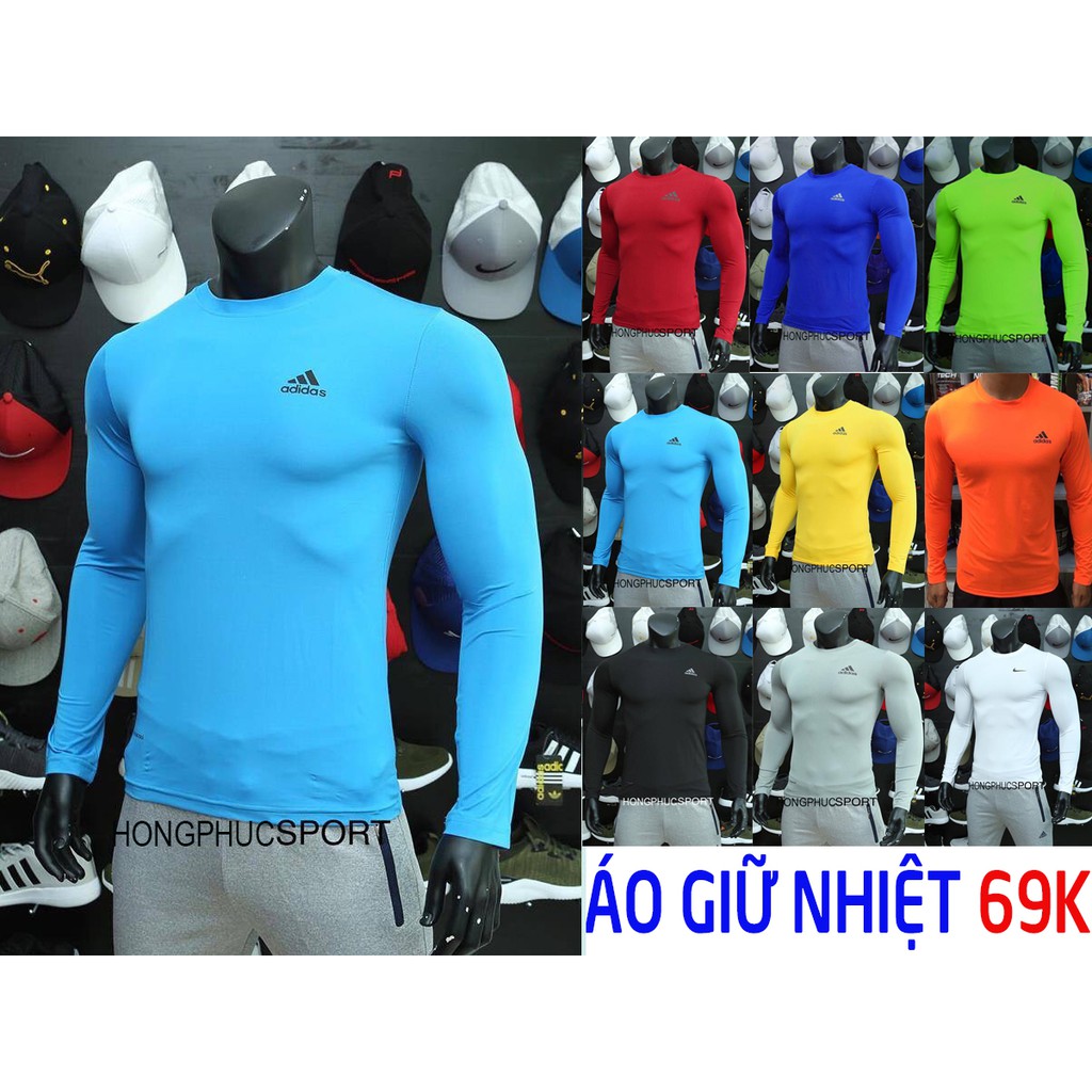 [Free ship từ 99k] Áo thun nam body giữ nhiệt dài tay cực đẹp đủ mầu