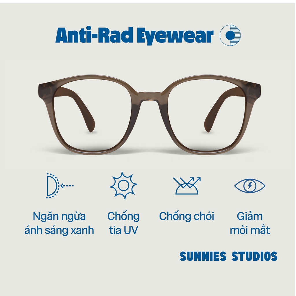 Kính Sunnies Studios Chống Ánh Sáng Xanh Gọng Vuông Neo Mink