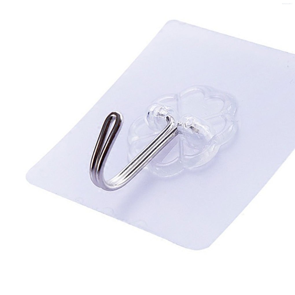 Bộ 6 Móc Treo Đồ Dán Tường Tiện Lợi Thiết Kế Trong Suốt
