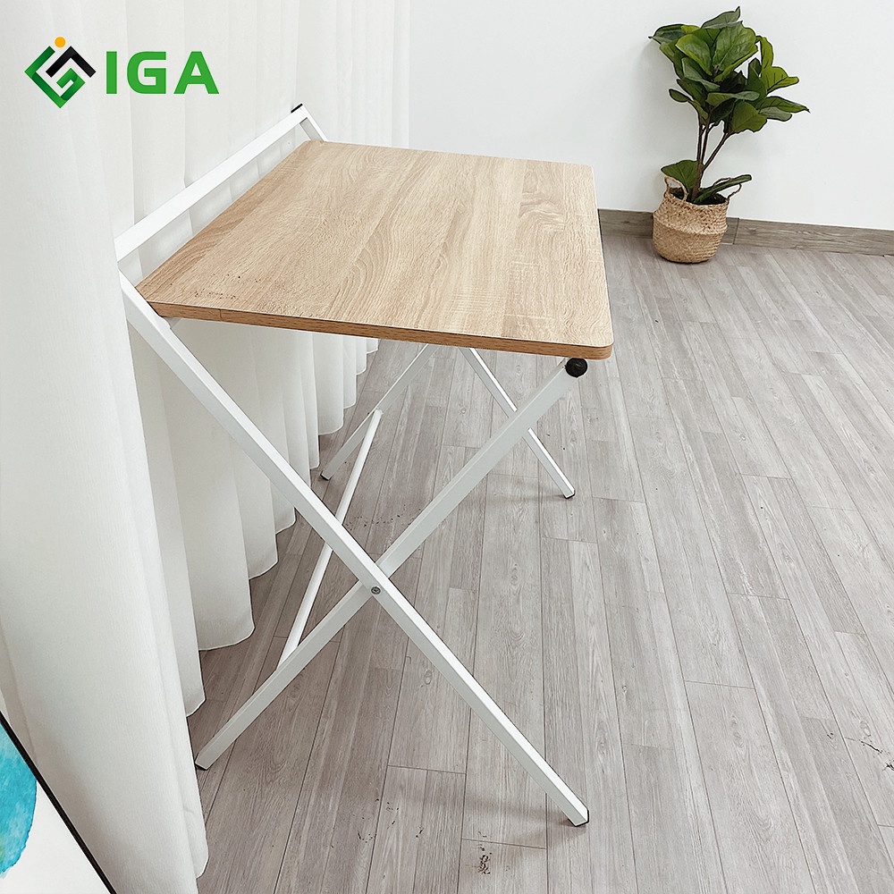 Bàn làm việc bàn học gấp gọn M SLIP hiện đại thông minh chính hãng IGA- GM11