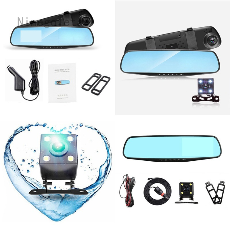 Camera Hành Trình 1080p Hai Ống Kính Cho Xe Hơi
