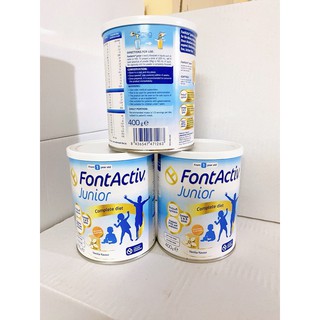 ⚡ CHÍNH HÃNG ⚡ Sữa bột tăng chiều cao FontActiv Junior hộp 400g cho bé nội địa Đức