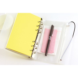 Túi zip 6 lỗ sổ còng Planner A5/A6