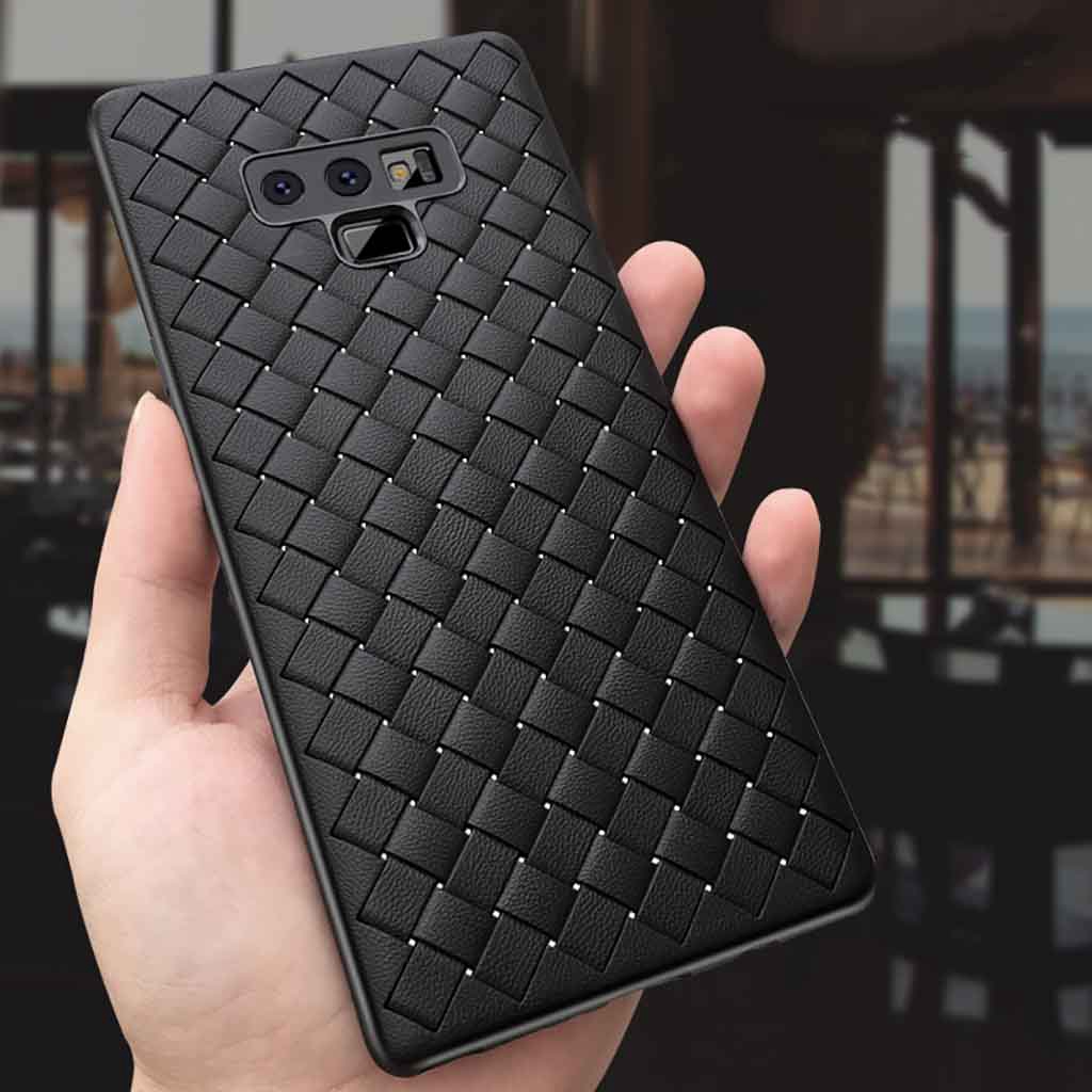 Ốp điện thoại hoạ tiết dệt đan chéo dành cho Samsung Galaxy Cover S9 S9+ Note9 S10 S10+ S10e