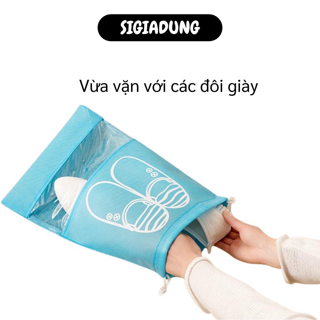 [SGD] Túi Đựng Giày - Combo 10 Túi Bảo Quản Giày Dép Có Dây Rút Chống Bụi Bẩn 4417