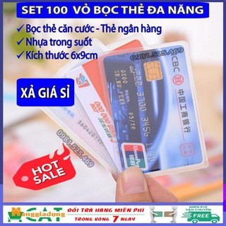 [COMBO ] SÉT 10 TÚI, BAO ĐỰNG THẺ CCCD, THẺ NGÂN HÀNG, CARD VISIT, THẺ HỌC SINH, SINH VIÊN..