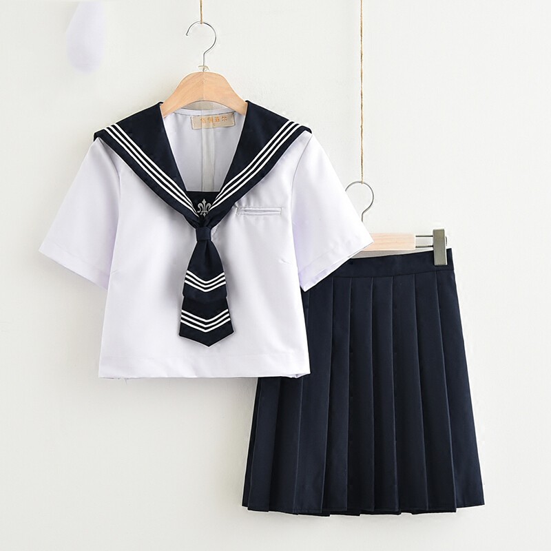 YAS0310- Đồng phục học sinh Nhật Bản mùa hè cổ áo thủy thủ