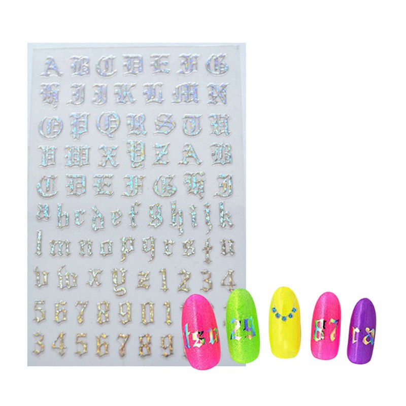 Set 4 Nhãn Dán Trang Trí Móng Tay