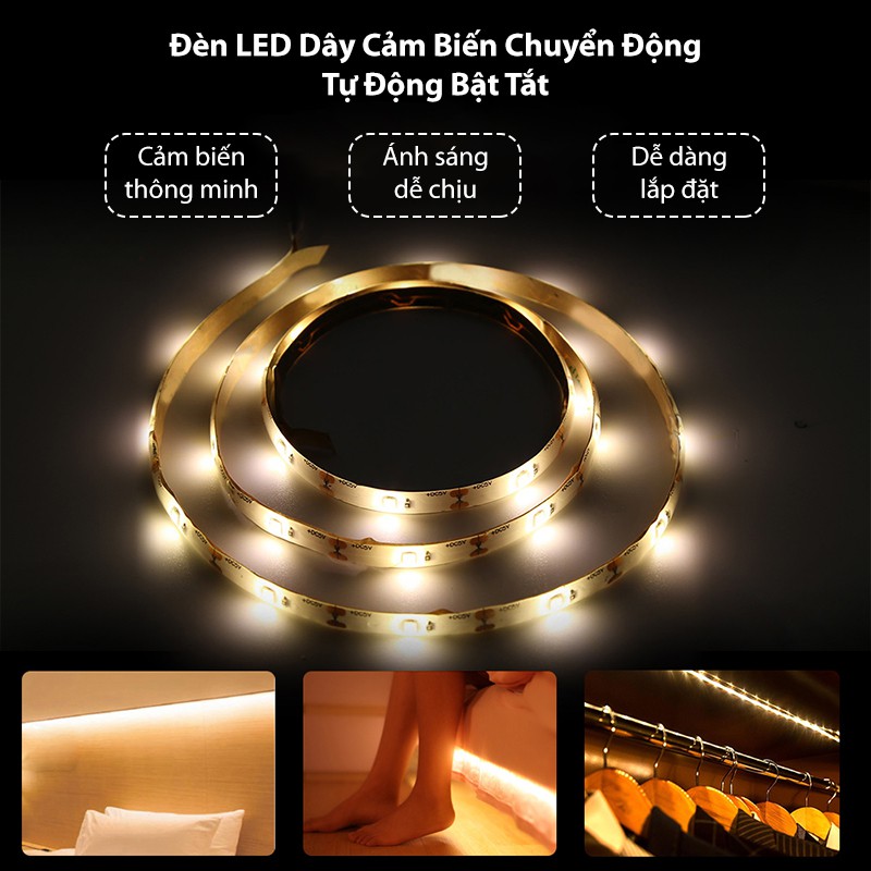 Đèn Led Dây Trang Trí Phòng Ngủ Tủ Quần Áo Cảm Ứng Chuyển Động LEDLINE03