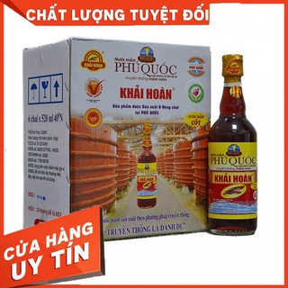 Nước mắm Khải Hoàn 40 độ 520ml - Thùng 6 Chai