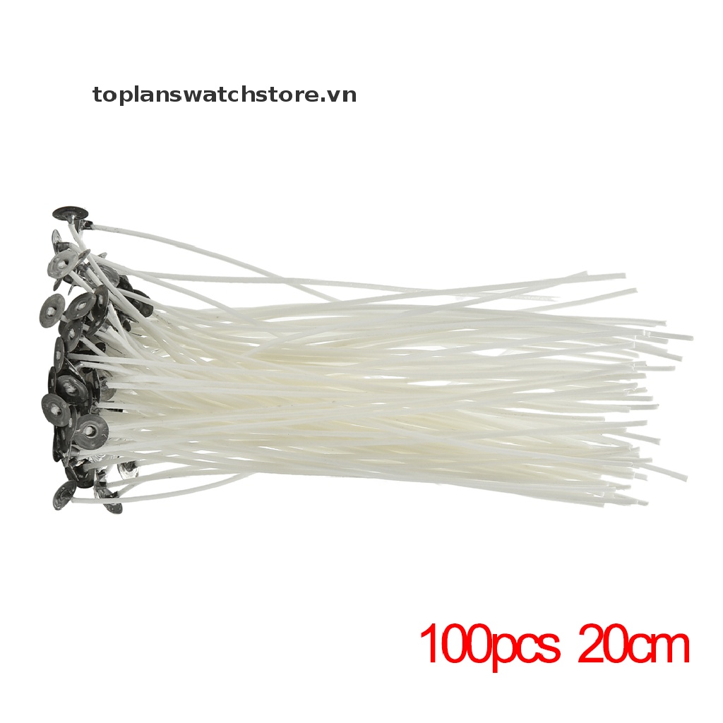 Set 100 Dây Tim Cotton 8 / 10 / 12 / 15 / 20Cm Làm Nến