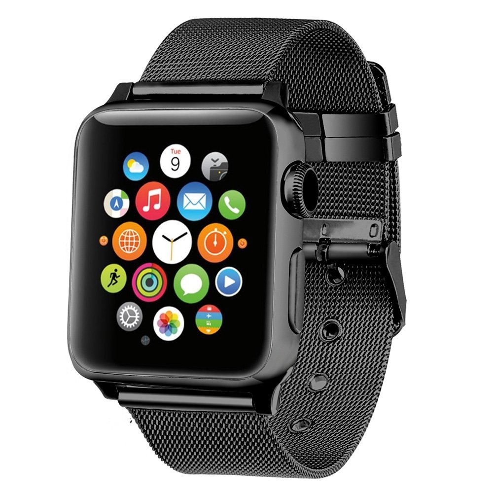 Dây đeo đồng hồ thông minh milanese thép không gỉ thích hợp cho Apple iWatch 6/ 5/ 4/ 3/ 2/ 1/ SE 38mm 40mm 42mm 44mm