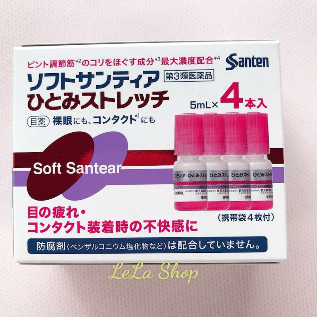 Nước Nhỏ Mắt Nhân Tạo Santen Soft Santear Hitomi Stretch Nội Địa Nhật