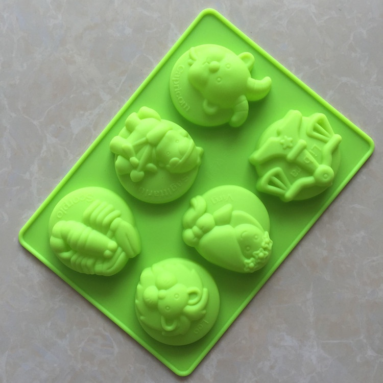 Khuôn silicone 6 Ngăn Làm Bánh 12 Ngăn Hình Chòm Sao DIY