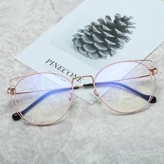 Thời Trang Kính Mát Gọng Kim Loại Hình Tai Mèo Phong Cách Hàn Quốc