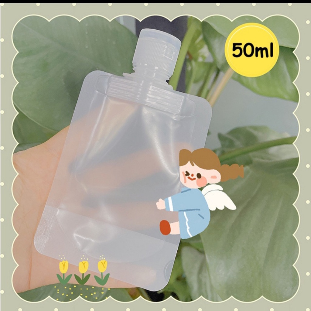 Túi Zip đựng mỹ phẩm du lịch tiện lợi 30ml/50ml/100ml