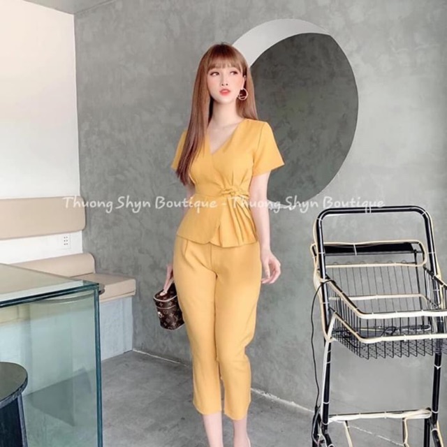 Sét Peplum Xếp Ly Bigsize