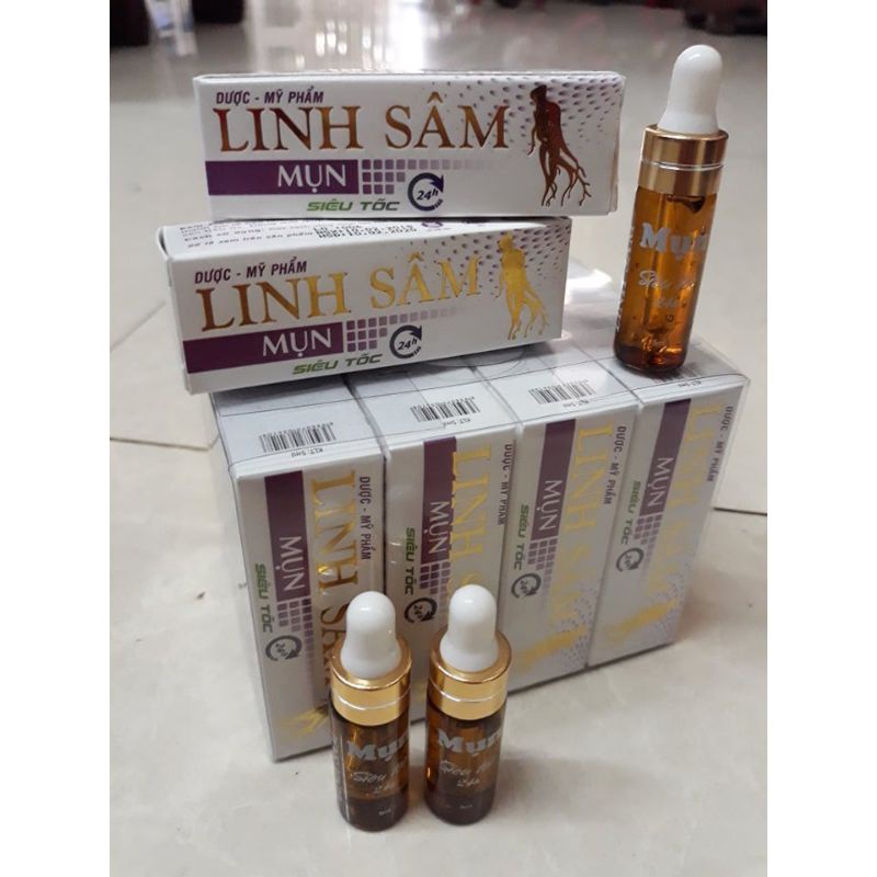 sirum mụn siêu tốc linh sâm chai 5ml