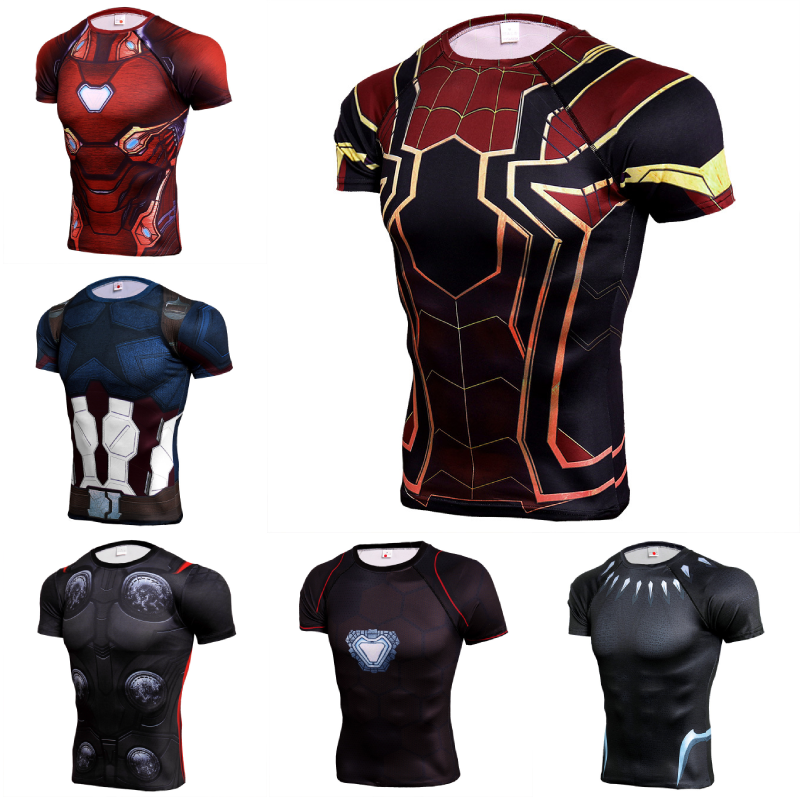 Áo thun ngắn tay in hình người nhện 3D dành cho nam