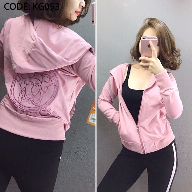 Áo khoác chống nắng thêu VERSACE