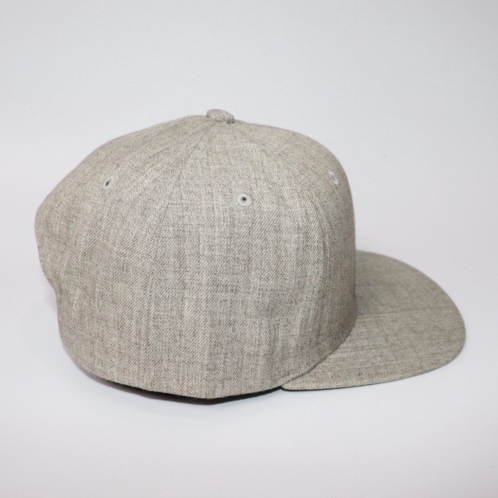Nón NHS Snapback Full Xám Cho Nam Trơn005