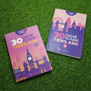 Combo 2 cuon 30 chu de tu vung ta cô trang anh