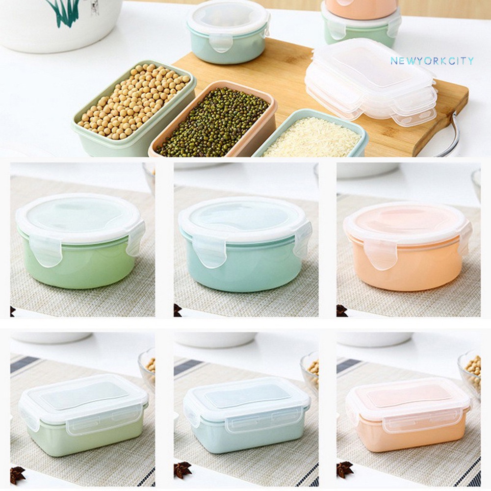 Hộp Đựng Thức Ăn Trưa Trong Suốt Có Nắp Đậy Dung Tích 280/380ml