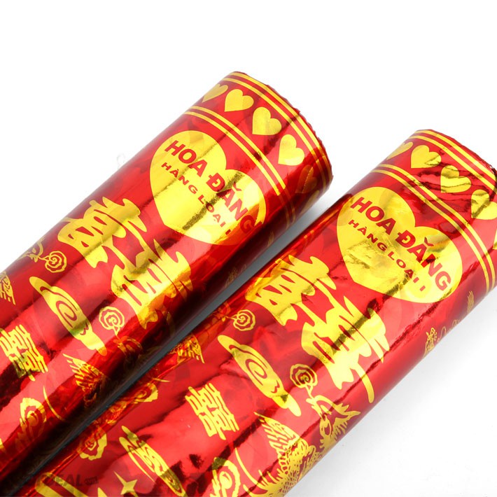 Pháo giấy kim tuyến dài 60CM   dùng cho dịp tết , khai trương , lễ hội , cưới hỏi .