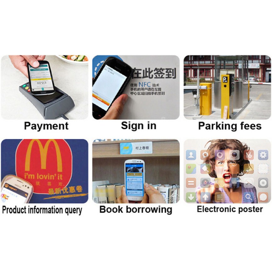 Set 10 Miếng Dán NFC 13.56MHz ISO14443A Ntag 213 Ntag213 RFID Chuyên Dụng Cho NFC