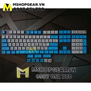Keycap XDA Mario Xanh xám thick pbt dye-sub xda profile 117 keys