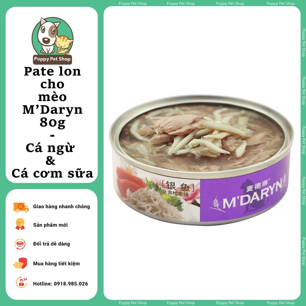 Pate lon cho mèo M'DARYN 80g