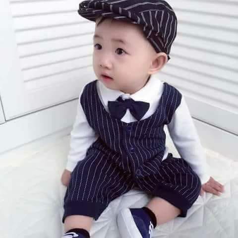 (Ảnh thật) Body giả vest dài tay bé trai cao cấp 3-13kg - Shubishop.vn - Shop Hà Trần