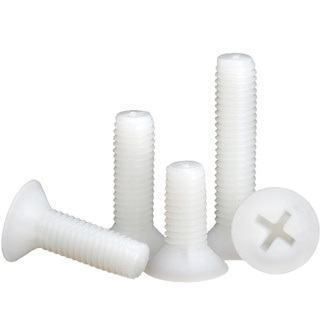 (Trắng / Đen) Ốc Vít Nhựa Cách Điện m5m6m8