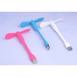 QUẠT MINI USB CẮM MÁY TÍNH, CỦ ĐT VÀ PIN DỰ PHÒNG