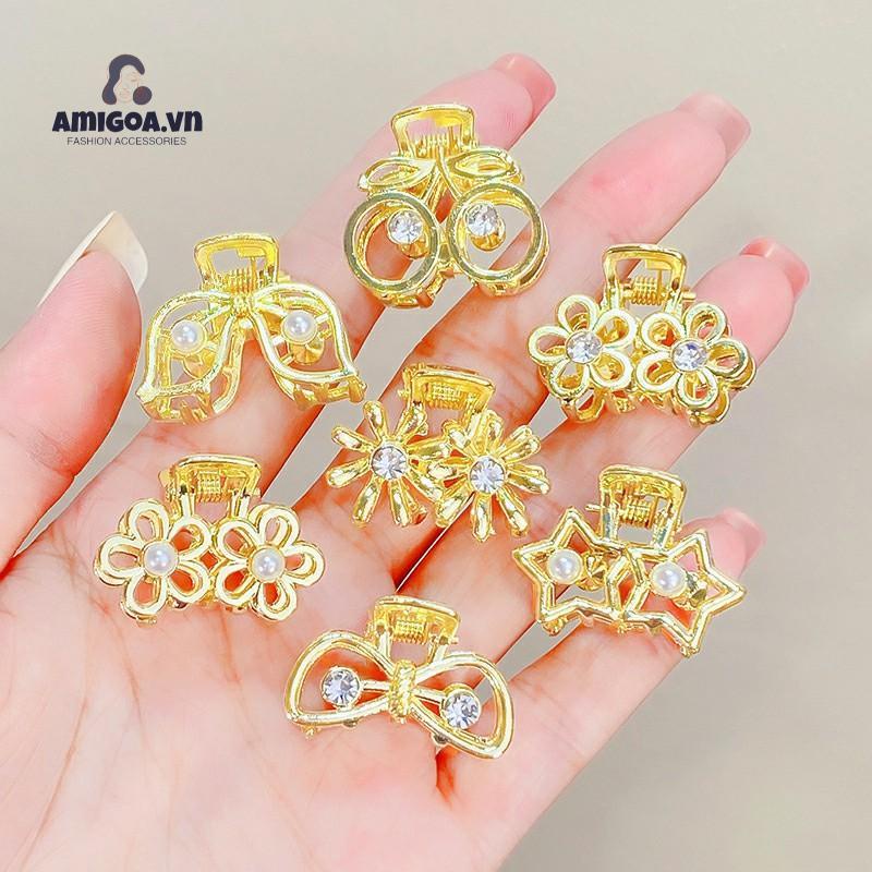✨✨Kẹp Tóc Kim Loại Đính Hạt Ngọc Trai Cho Nữ