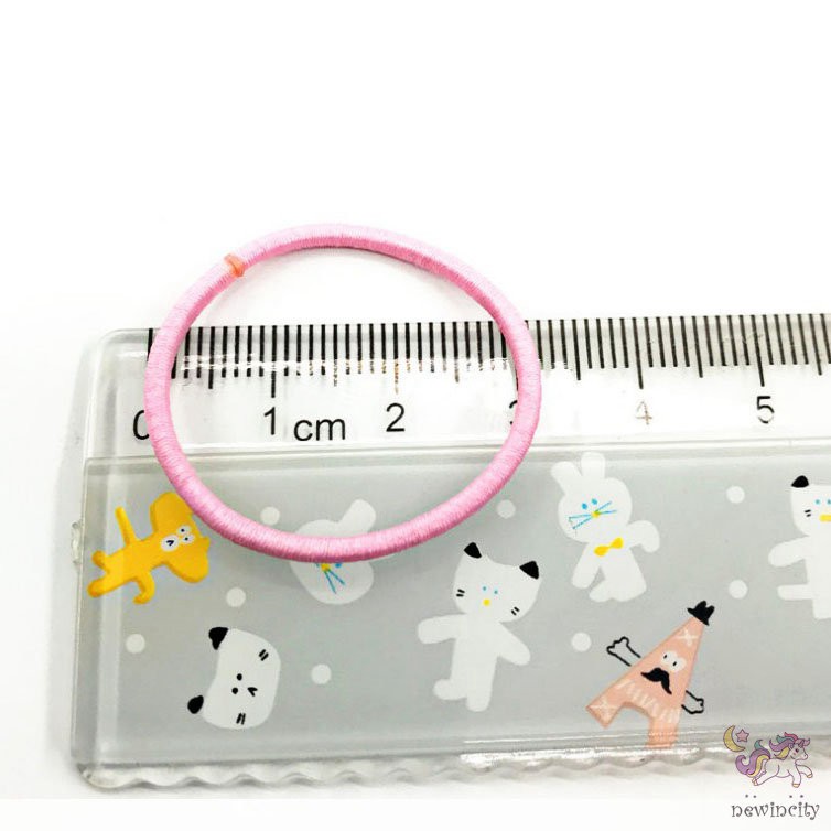 Dây Cột Tóc Màu Sắc Ngọt Ngào Phong Cách Hàn Quốc Cho Bé Gái