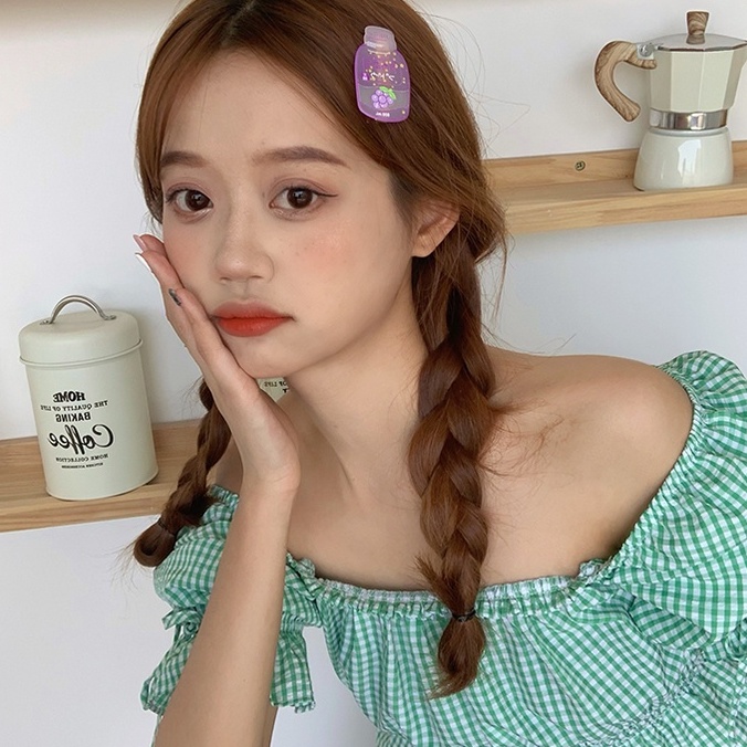 Kẹp Tóc Kẹp Mái LIN Hình Nước Trái Cây Hàn Quốc