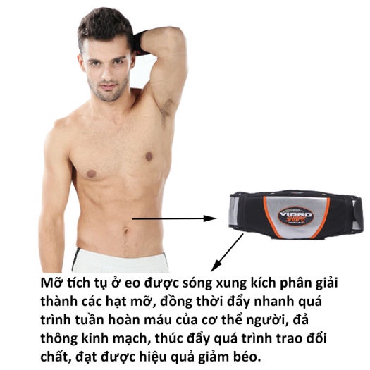 Đai Rung Nóng Masage Giảm Tan Mỡ Bụng - Máy Rung Nóng Masage Trị Liệu Đau Mỏi Vai Gáy