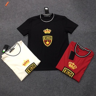 Áo phông cổ tròn logo King- áo đôi nam nữ- Bin store