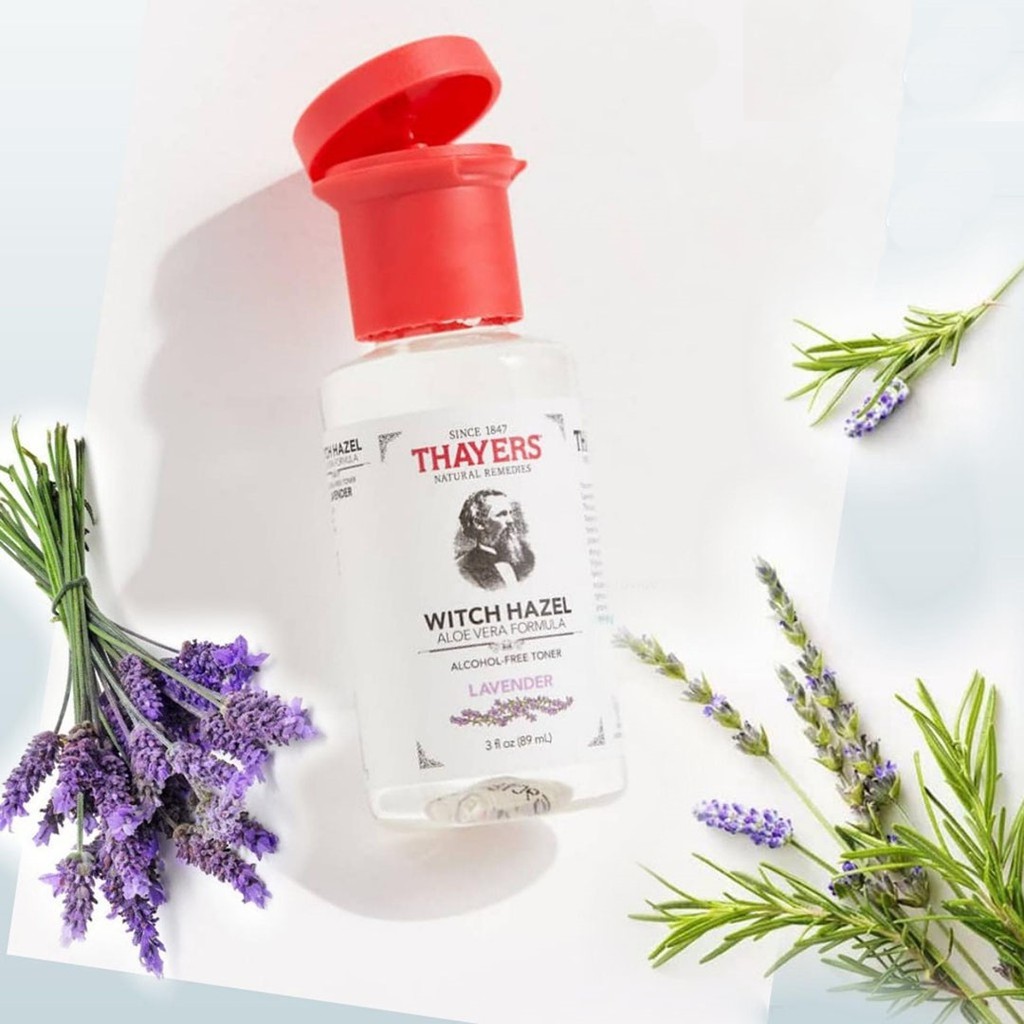 MINI SIZE Nước Hoa Hồng Làm Sạch, Se Khít Lỗ Chân Lông Không Cồn Thayers Alcohol Free Witch Hazel Toner 89ml