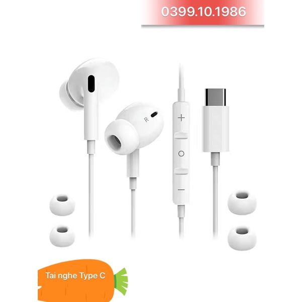 Tai nghe Pro AL+ jack Type C siêu bass có mic, hi-res chơi game nghe nhạc cực đã