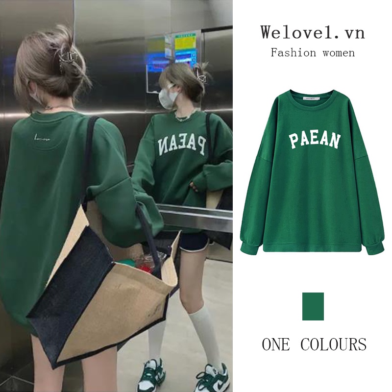 Áo sweater mỏng nhẹ kiểu dáng chui đầu rộng rãi phong cách đường phố retro cổ điển kiểu Mỹ cá tính cho nữ