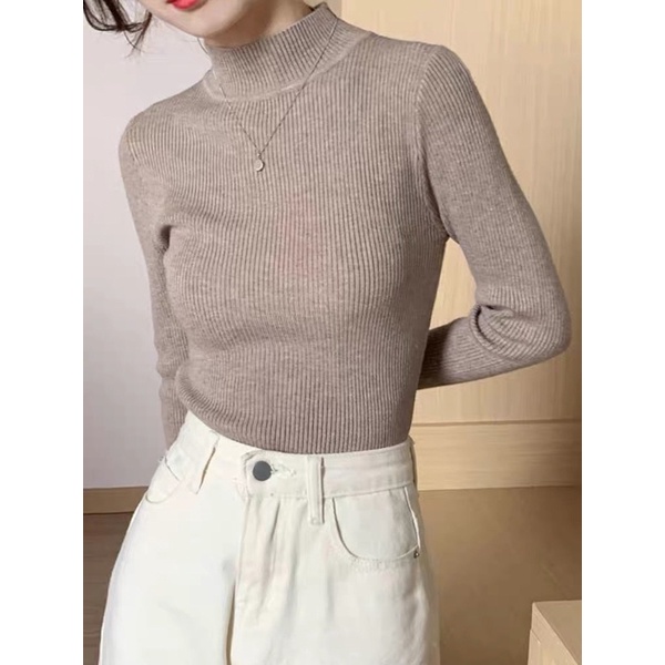 ÁO LEN TĂM CỔ 3 PHÂN CHẤT TÀU DÀY DĂN MỀM MỊN KHÔNG XÙ HÀNG QUẢNG CHÂU CHÍNH HÃNG 100% | BigBuy360 - bigbuy360.vn